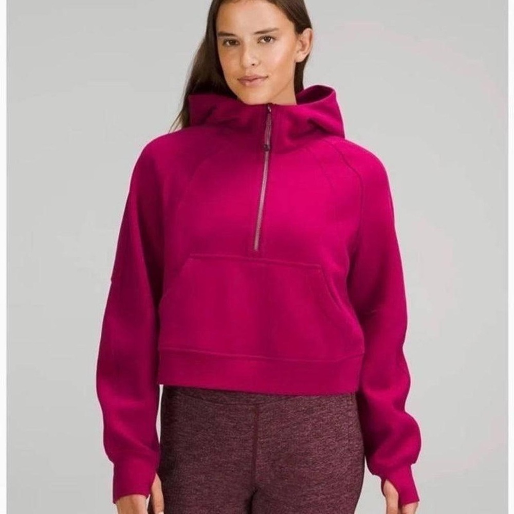 Lululemon Magenta Scuba Half Zip
